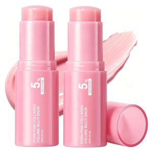 Vult PDRN Pink Collagen Volume Multi Balm Volufiline Stick 2PCS Hydrating Multi Wand Smooth Fine Lines & Wrinkles ing Collagen Stick for Face Eye & Lip Care