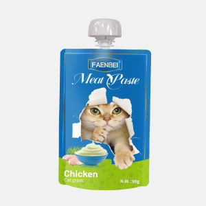 LDECO Natural Purees Cat Wet Food Pounch 90g | Chicken Milk/Tuna Cod/Chicken Grass​​ | Pet Treats For Cats