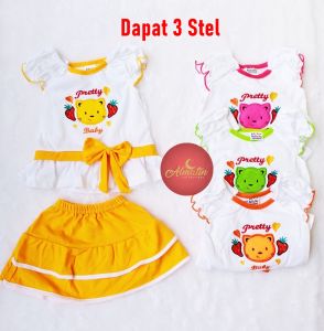 Syifana - Setelan Bayi / Baju Bayi Syifana Pretty Baby - 0-18 Bulan