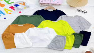 KIM053 Bộ thun lạnh dài trơn (7-25kg) Minky Mom vải thun lạnh mềm mịn cho bé trai bé gái