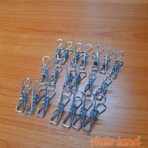 ไม้หนีบผ้า ตัวหนีบผ้า หนีบขดลวด กิ๊บหนีบผ้า คลิปหนีบผ้า สแตนเลส แพ็ค10ชิ้น 4/5/6ซม. ราคา/10ชิ้น สินค้าในไทย ร้านส่งในไทย