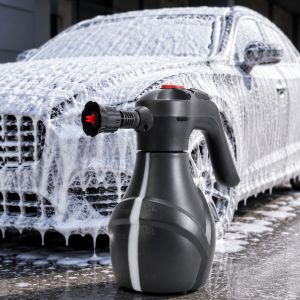 2L Electric Pressure Foam Sprayer Car Wash Hand Pump Foamer Kit with Microfiber Mitt Towel Pre-Wash & Car Wash Solution Set