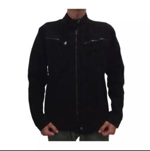 AWAS Jaket Denim Pria Zipper Full Modis – Jaket Jeans Tebal Casual Kekinian Nyaman dan Stylish