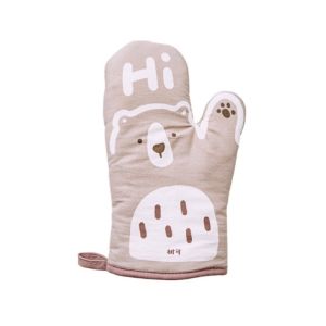 BAGUO Chống bỏng Găng tay Lò vi sóng Chống trượt Chịu nhiệt Găng tay nhà bếp Dễ thương Chịu nhiệt độ cao Găng tay lò nướng Nhà