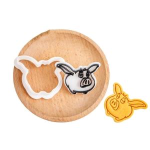 Detailed Cartoon Cookie Practical Plastic Pastries Bakewares Pressable Biscuit Mould for Home Baking Enthusiasts