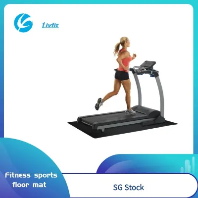 [SG STOCK]2021 Treadmill Floor Mat High Density Anti Slip Treadmill Exercise Bike Trainer Fitness Equipment Mat