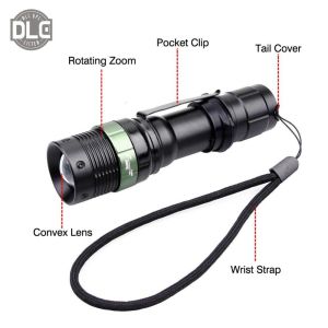 zoom T6 LED waterproof night vision flashlight (109)