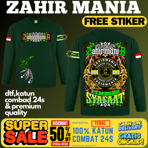 (ZMB04)KAOS MAJELIS ZAHIRMANIA LENGAN PANJANG UKUIRAN ANAK DAN DEWASA"FREE STIKER"