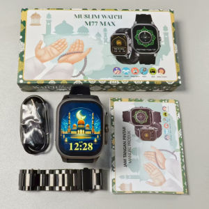 2025 Xiaomi NEW Smartwatch Qibla Pointer Voice Prayer Muslim Watch 2.01inch Bluetooth Calling Quran Hadith Audio Alarm Clock 400mAh Battery IP68 Waterproof Smartwatch For Android IO