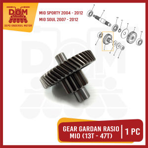 Ger Gardan Rasio Set MIO 13T/47T (TOKAIDO) Gir Gigi Penghubung Gear Main Axle Comp Yamaha Mio Sporty