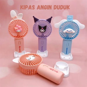 KIPAS ANGIN DUDUK 677 TELINGA SANRIO | KIPAS GENGGAM | MINI FAN USB | STANDING FAN | KIPAS ANGIN MEJA SANRIO | KUROMI | MELODY |  CINAMORROL | HELLO KITTY | KADO ULANG TAHUN ANAK | HADIAH ULANG TAHUN | BIRTHDAY GIFT | KIPAS USB SANRIO