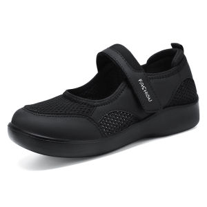 Free Shipping WomenS Shoes Spring New Collection Breathable And Casual Versatile With Soft Soles For Comfortable Wear And Featuring A Velcro Closure Perfect For Middle-Aged And Elderly Women