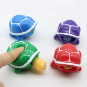 ZSDN MALL TPR Squeeze Tortoise Toy Colorful Mini Squeeze Telescopic Head Cute Tricky Cartoon Turtle Telescopic Toy Gift Kids