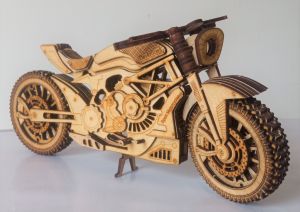 Đồ Chơi Lắp Ráp Mô Hình 3D Bằng Gỗ Xe Moto Davidsion