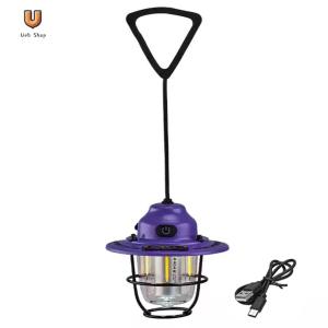 Durable LED Camping Lantern with USB Rechargeable Battery and IPX4 Waterproof for Outdoor Enthusiasts[Ueb Shop]