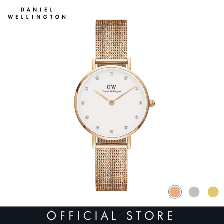 Daniel Wellington Petite 28mm Pressed Lumine White Dial Watch for women  Women's watch Fashion watch DW Official Authentic Crystals