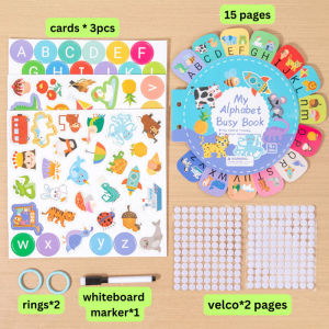Montessori Busy Book & Bag Sensory Educational Toys Mainan Edukasi Toddler Children Toys Early Education Book 安静书