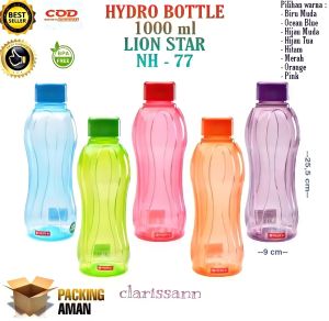 ( BISA COD ) PROMO Lion Star Hydro Botol Minum Bottle 1000 ml NH-77 Botol Plastik Termos Botol air sport bottle
