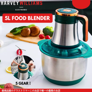 5L 600W High Grade Stainless Steel Meat Grinder Chopper Blender Mixer Mincer Food Processor Daging Pengisar
