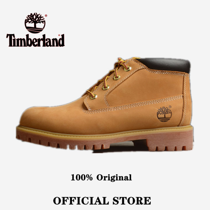 100 Original Timberland men s classic ankle boots Casual outdoor mid top Doc Martens Big yellow boots Lazada PH