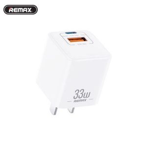 Củ sạc nhanh 2 cổng Remax RP-U25 USB QC3.0 30W và TypeC PD 33W Chân gập tiện dụng (Bán đủ 4 mầu Xanh/Tím/Trắng/ Hồng)