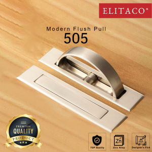 ELITACO Zinc Alloy 180 Rotary Tatami Handle Hidden Pull Silver 505 112mm 99mm 74mm Kitchen Cabinet Drawer Home