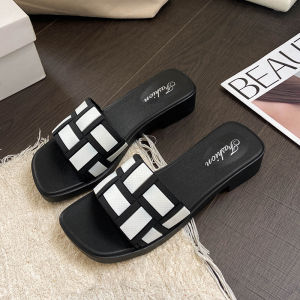 [Free Shipping] New simple flat sandals for women 2025 summer new open-toe one-strap vacation fashion outdoor sandals