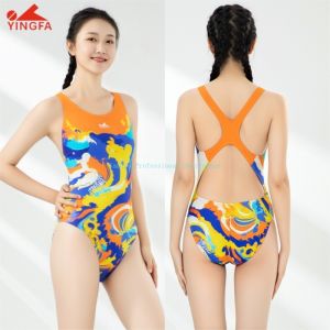 YINGFA Women Speed Maximize Racing Swimsuit Low Drag Design Chlorine Resistant Fabric for Elite Training & Competition
