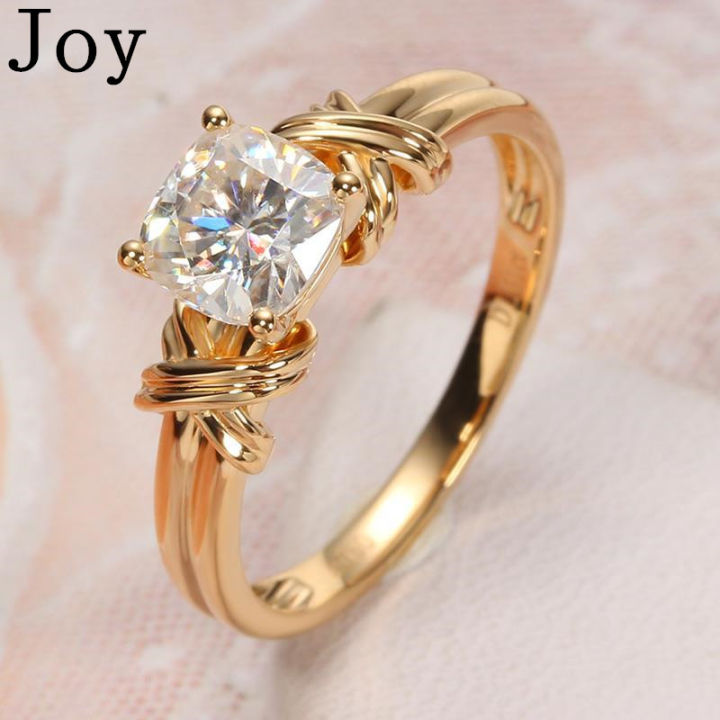 Ready stock/onsale] COD New Retro 14K Gold Ring Interwoven Pattern