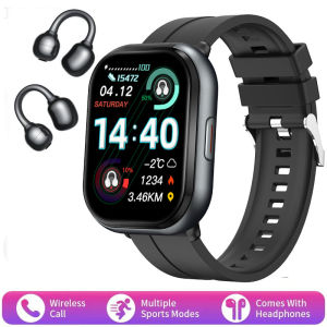 D12 2 In 1 TWS Smartwatch พร้อมหูฟัง 2.01 "หน้าจอ HD บลูทูธ Heart Rate กีฬาฟิตเนสชุดหูฟังสมาร์ทนาฬิกาผู้ชายผู้หญิง