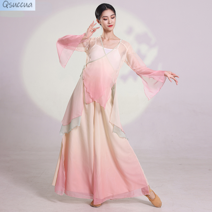 Váy Múa Hiện Đại Vàng Xanh Hồng – Sand Outfit