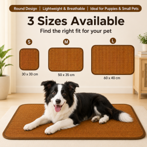 DIVATEN Breathable Pet Cooling Mat Washable Woven Design Cat Bed Mat High Qulity Non-Slip Woven Cat Mat For Cats and Dogs