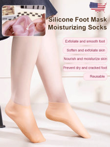 Socks All Seasons Tender White Feet Beach Socks Comfort Anti-cracking Pink Skin-friendly Exfoliation