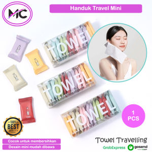 Handuk Traveling Sekali Pakai Towel Travel Lap Wajah Desain Mini Portable