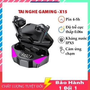Tai Nghe Bluetooth X15 Có Led Âm Thanh Hi-fi Stereo Không Độ Trễ Microphone - Âm Thanh Chất Lượng Cao  Bảo Hành Lỗi 1 Đổi 1