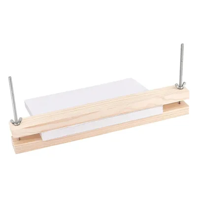 1 Set of Wooden Home School Office DIY Book Binding Machine With Wooden Shape Filling And Pressing
