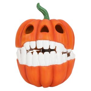 LETOY Halloween Decor Halloween Pumpkin Storage Box Decorative Bowl Resin Pumpkin Candy Box Halloween Theme Storage Trick Or Treat Boxes Halloween Party