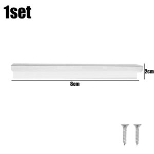 Aluminum Alloy Drawer Kitchen Cabinet Door Handle Modern Minimalist Bedroom Dresser Wardrobe Drawer Hidden Handle Furniture Hardware Accessories