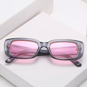 Kính râm thời trang gọng nhỏ phong cách Âu Mỹ Xu hướng Kính râm nhỏ màu thạch chống tia cực tím mã T368
