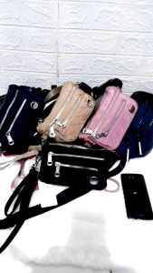 TAS DOMPET HP SIGHMON FASIONABEL BAHAN KANVAS IMPORT