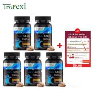 in stock [Buy 1 Get 1]Trorexl 120PCS Halal Maca Ashwagandha Tablet Male Stamina Vitality Energy Supplement 玛卡 男性保健品