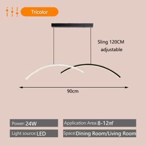 GNG-lighting Tricolor Dining Light  Modern Chandelier  Bar Lights Counter Minimalist Pendant Light