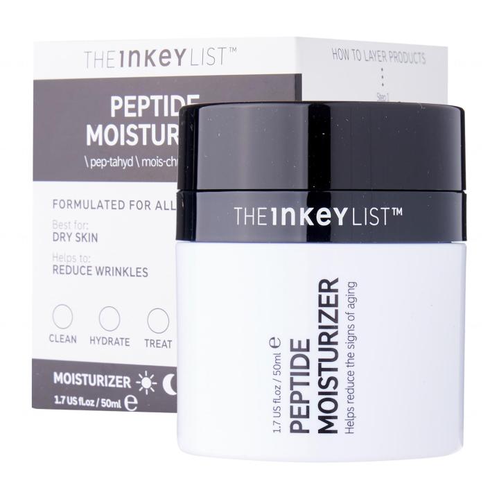 Crème Hydratante The INKEY List Peptide - 50ml, Anti-rides, Sans Parfum, Neuve