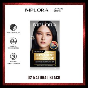 IMPLORA New Permanent Hair Color / Cat Rambut Perwarna Bleaching Warna Alami / Implora Hair Color