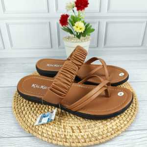 Sandal Kickers Jepit Wanita | Sandal Wedges Kickers Wanita Terbaru Sandal Cewek Flat