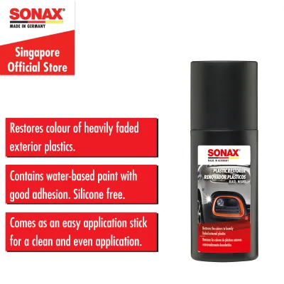 Sonax Plastic Restorer Black 100ml for Car Exterior Plastic Trims