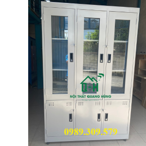TỦ HỒ SƠ KÍNH TĨNH ĐIỆN ĐỰNG TÀI LIỆU VĂN PHÒNG - 6 CỬA KÍNH