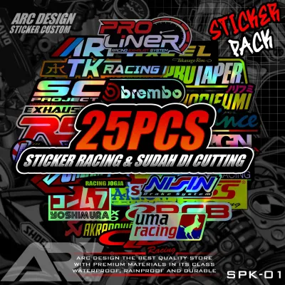 (PROMO COD) Isi 120 Lembar Sticker Racing Hologram Sticker Pack Sticker Sponsor Racing Sticker Motor Stiker Kecil2 Cocok Buat Motor Mobil Hp Laptop Helm STICKER BENGKEL 120 PCS Racing Lembayung Jepang