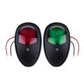 2pcs/set 10V-30V Tegangan Lebar Lampu Peringatan Sinyal Lampu Navigasi LED Lampu Sinyal Kapal Pesiar Lampu pengingat truk-lampu merah dan lampu hijau. 