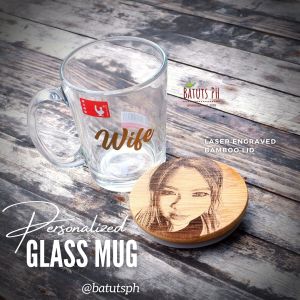 BatutsPh - Personalized Clear Glass Mug Coffee Custom Gift Souvenir Giveaway Cup Baso Customize Mugs corporate wedding christening hot & cold brew coffee lover coffee adict